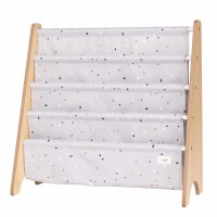 Little Pea_3 Sprouts βιβλιοθήκη από ανακυκλωμένο ύφασμα_Terrazzo_Light_Gray_1